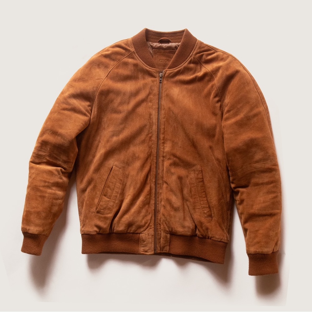 ASOS Nubuck leather Bomber Jacket